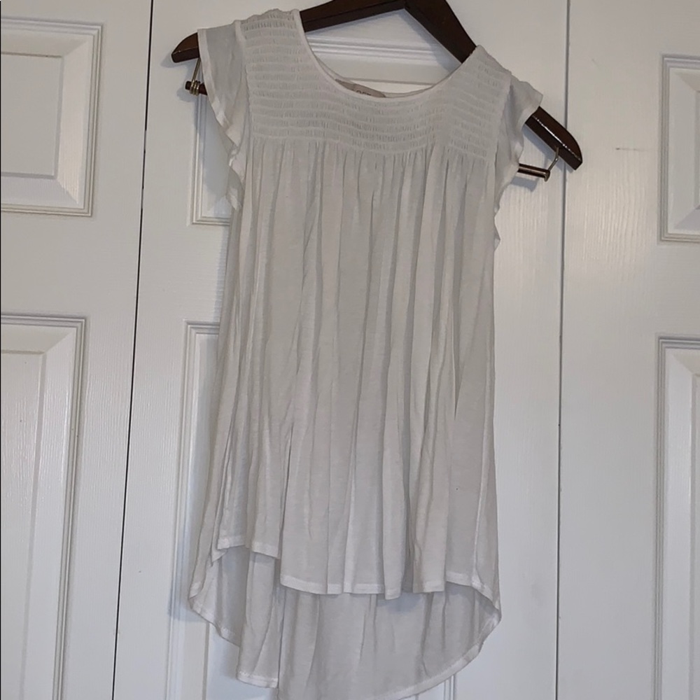 Loft ruffled tank